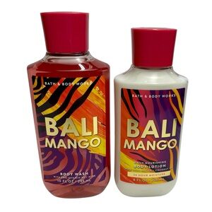 Bath & Body Works NEW Bali Mango Body Wash and Body Lotion Two Piece Combo